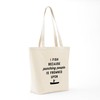 CafePress I Fish Because Punching People Is Frowned Tote Bag