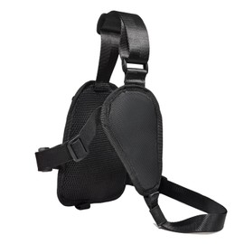 YNIBST Multi-function Radio Holder, 3-Point Closure, Shoulder Walkie Talkie Holder, Handy Radio Storage, Speaker Microphone Hanger Included, Black, Radio Holder