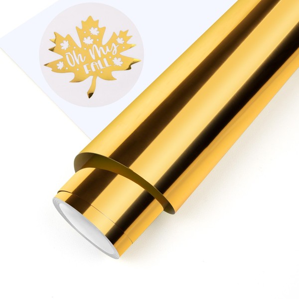 TECKWRAP Gold Metallic HTV Heat Transfer Vinyl Chrome Iron on