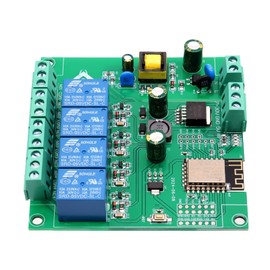 ESP8266 Wireless WiFi Development Board AYWHP DC 7-12V WiFi 4 Channel Relay Module for Smart Home Access Control for Wireless Control