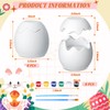 Sunnychicc 6 Pcs Easter Egg Scented Candles with Paint Tools