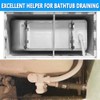 Cinsda Bathtub Shower Drain Pipe, Low Profile Flat 1 1/2