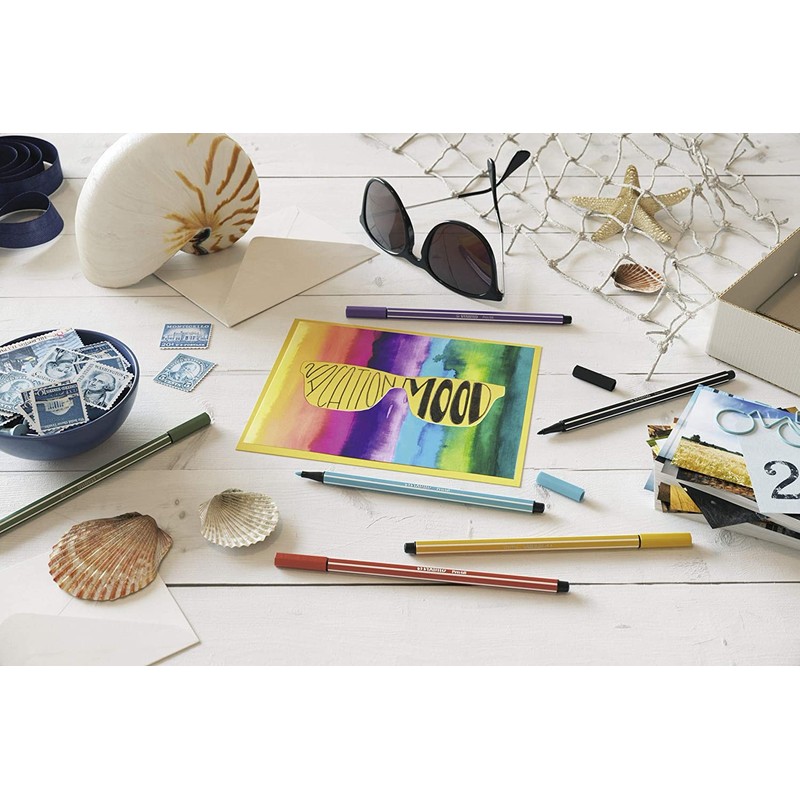 Premium Fibre-Tip Pen - STABILO Pen 68 - Pack of