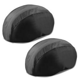 JLEivvi 2 Pcs Bicycle Helmet Cover Waterproof High Visibility Reflective Cycling Helmet Cover Rainproof Windproof Bike Rain Cover Riding Cover Bicycle Helmets Windproof Cover