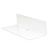 2Pcs Clear Floating Shelf Acrylic Fine Surface Delicate Modern Transparent