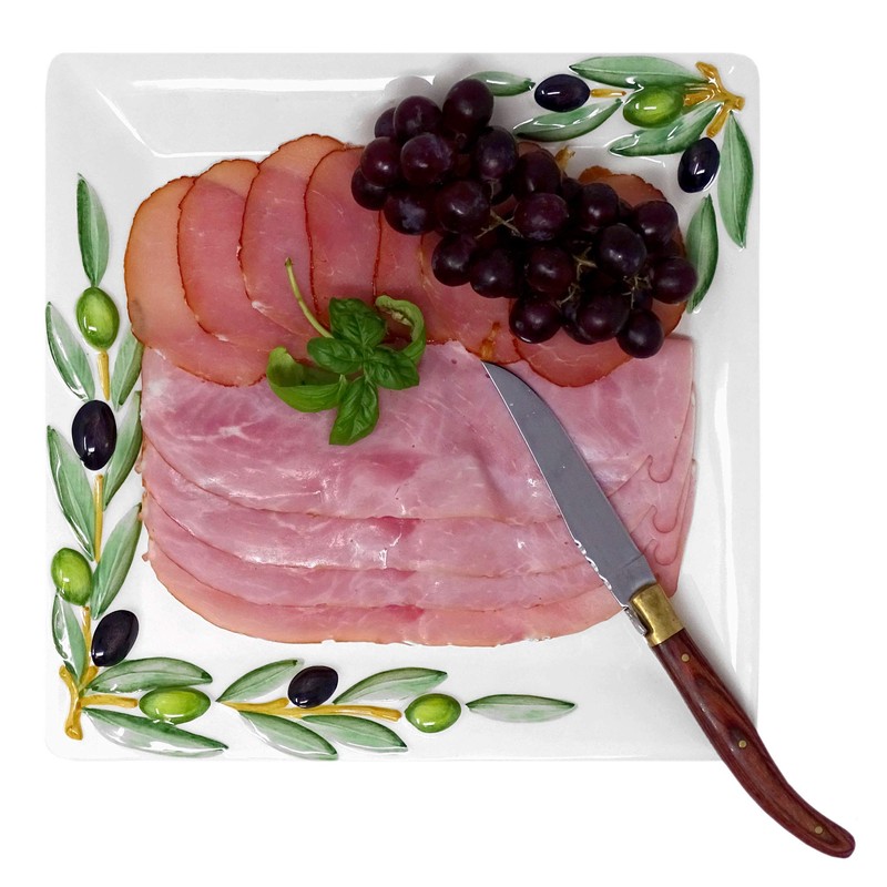 Lashuma Handmade serving plate made of Italian ceramic, meat plate