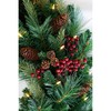 9' x 12" Pre-Lit Woodland Berry Artificial Christmas Garland, Multi-Function