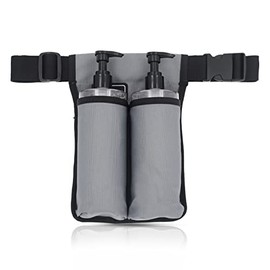 Funda de aceite de masaje, ajustable y duradera, suministros de terapeuta de masaje elegantes (2B-gris)                                               