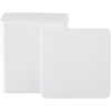 White Plain Square Round Paper Coasters 0.04 inch (1 mm),