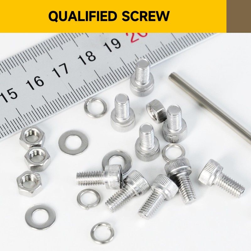 Mywish 159-Piece M6 Screw Assortment Kit, Stainless Steel Hex Socket