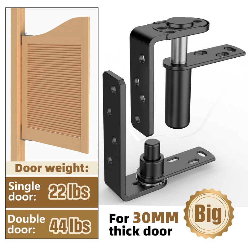Saloon Door Hinges, Double Action Spring Hinge Self Closing, Heavy