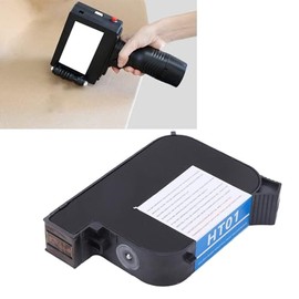 Cartucho de Tinta de Impresora de Mano de 42ML Reemplazo de Cartucho de Impresora de Inyección de Tinta de Secado Rápido 12,7mm (Negro)