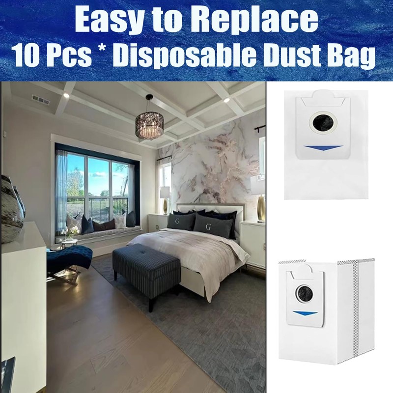 Replacement Disposable Dust Bag Compatible with ECOVACS DEEBOT X5 Omni