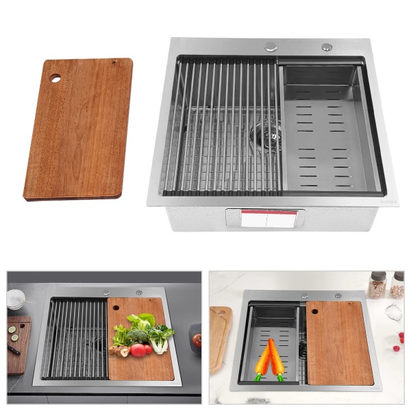 Unbranded Kitchen Sink Drop-in Bar Sink Stainless Steel Topmount Kitchen