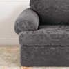 SureFit Home Décor SF41458 Stretch Jacquard Damask T-Cushion Chair Cover,