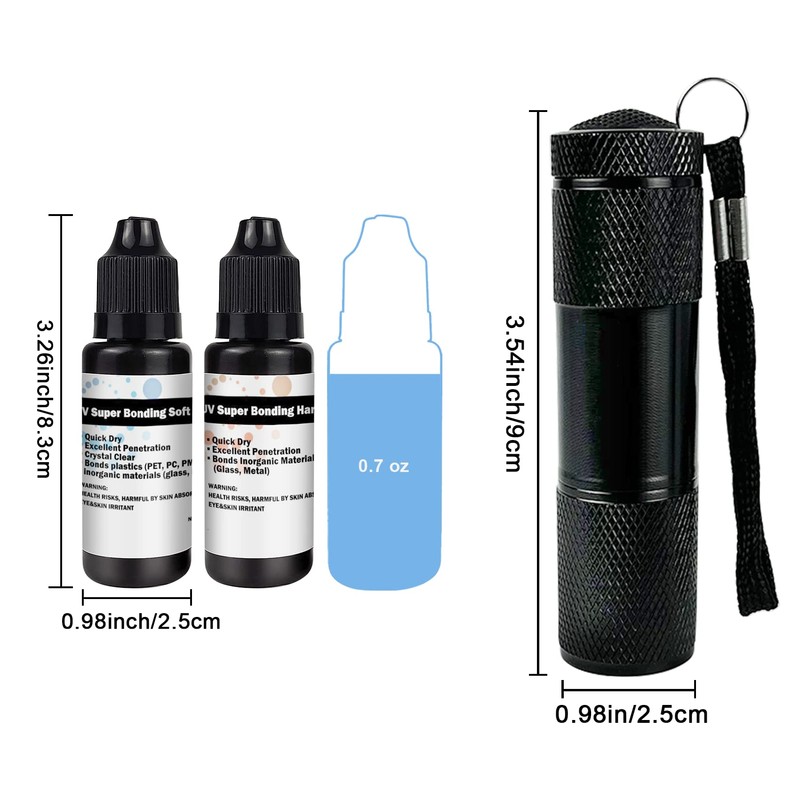EDSRDXS UV Bonding & Welding Glue Kit UV Resin Kit