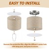 Retisee 2 Pcs Round Lamp Shade Diffuser 11.5" Diameter with