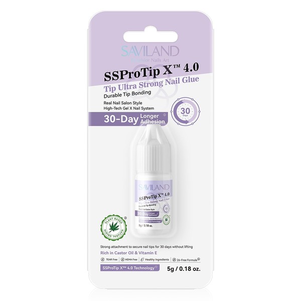 SAVILAND Strong Nail Glue for Acrylic Nails Press On Nails: