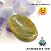 Yellow Aquamarine Thumb Worry Stone