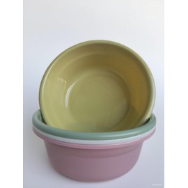 4 Pack Round Plastic Wash Basin,11.5 X 4.3 Inches Stackable Camping Dishpan,Portable Vegetable Fruit Dish Tub,Small Multipurpose Washtub for Face Cleansing, Home Kitchen Sink Outdoor Indoor