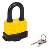 Fort Knox 77008 50mm Weather Resistant Padlock, Yellow
