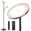 OUTON LED Floor Lamp, 27W/2400LM Modern Torchiere Lamp & 7W/