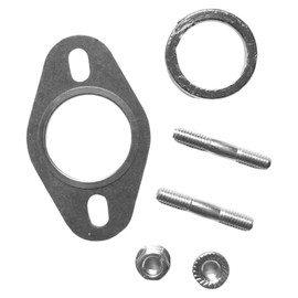 ANBOO Exhaust Gaskets Set [6 Pieces] for Scooters 50 cc 2T, Manifold Gasket + Exhaust Gasket with Screws & Nuts for Yamaha Aerox, Peugeot Speedfight 2/3, MBK, Aprilia SR