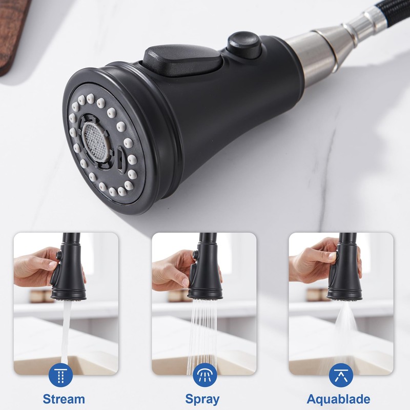 Kitchen Faucet Spray Head Replacement - Pull Down Faucet Sprayer