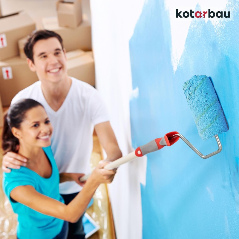 KOTARBAU® Paint Roller, Yellow Thread mm with Rubber Handle, Paint