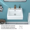 Wall Mount Bathroom Sink - Funmier 20x16 Inch Wall Mount