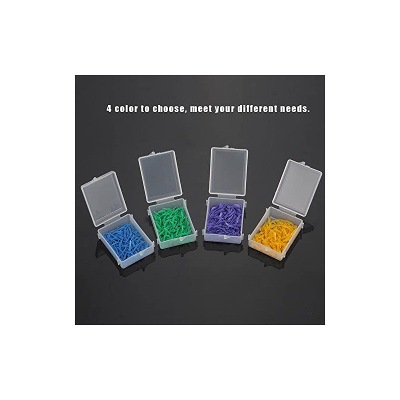Jadeshay 400pcs Cuñas Dentales Desechables de Plástico con Orificio en