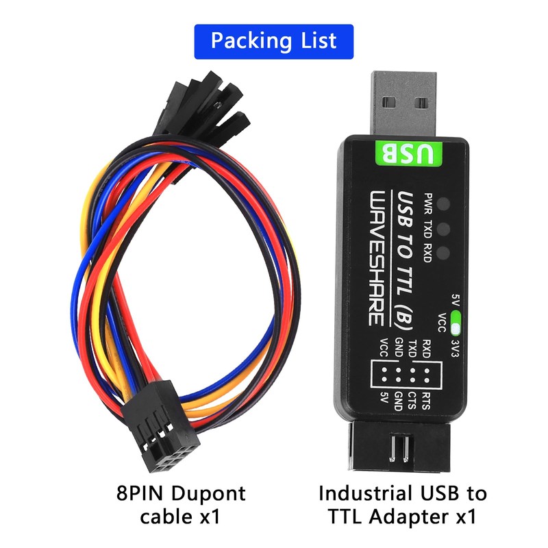 YELUFT Industrial USB to TTL Adapter, USB to UART Serial