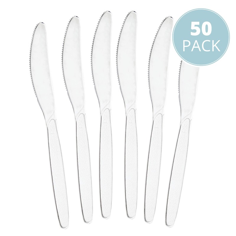 Plasticpro Disposable Clear Plastic Soup Spoons Heavyweight Utensils Pack of