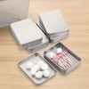 BTSKY Set of 12 Rectangular Empty Tins Box Containers with