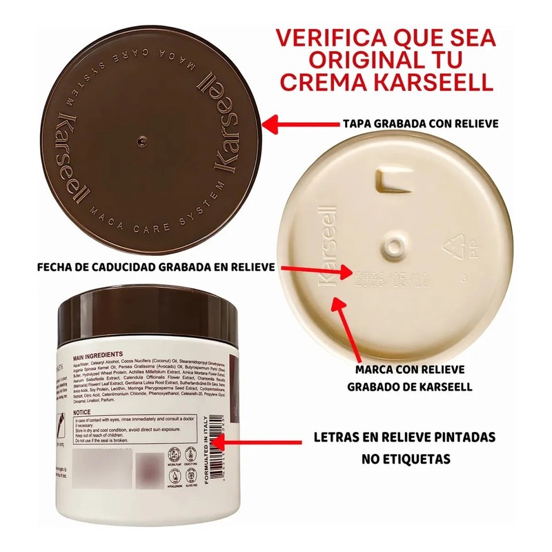 Kit 2 Karseell Maca Essence Repair Collagen Cabello Dañado