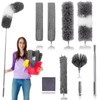 Dusters for Cleaning,9Pcs Feather Duster with Extension Pole Up to