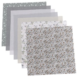 CORHAD Quilting Muslin Fabric 7pcs Patchwork Squares 50x50cm Cotton Fabric Sheets for Sewing and Decorative Projects
