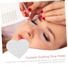FRCOLOR Sturdy Glass Lash Grafting Pad Heart Shape Easy to