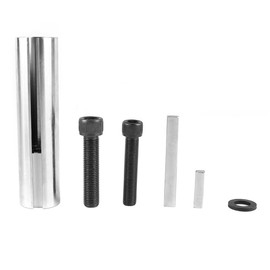 VOANZO Engine Pulley Crank Shaft Sleeve Adapter Extended 1 to 1 1/8 inch 1/4" Key Gas Stainless Steel 304 Shaft Adapter Gas Engine Pulley Crank Shaft Sleeve Adapter