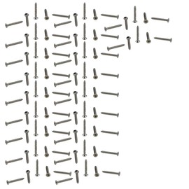 304 Stainless Steel Phillips Flat Head Sheet Metal Screws Self-Tapping Screws (100, M1.7X12mm)