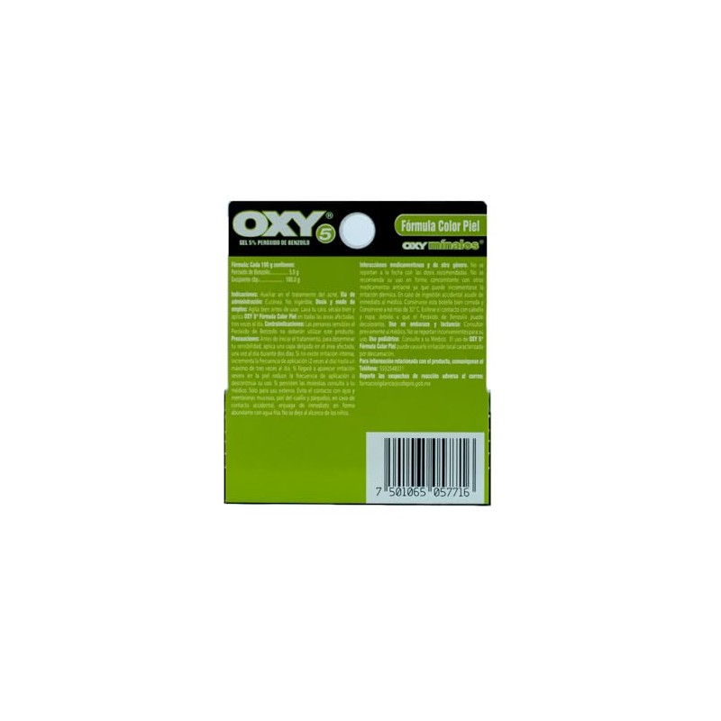 Oxy Gel 5% Fórmula, color Piel