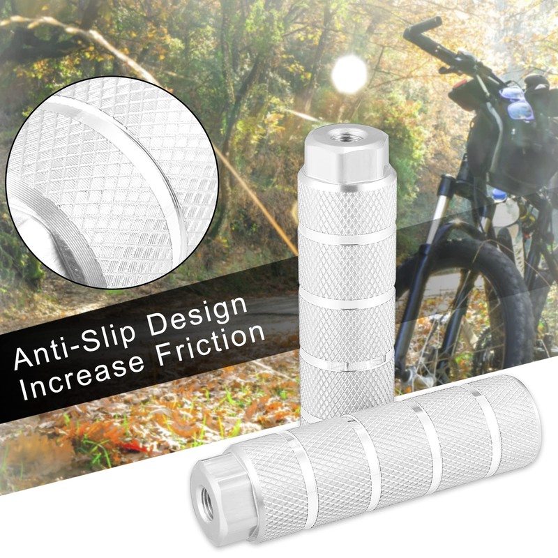 X AUTOHAUX Pack of 4 Rear Foot Pegs for BMX
