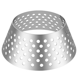 Skyflame BBQ Stainless Steel Charcoal Basket, Briquet Holder Kettle Grill Accessories Compatible with Weber Kettle 22 26.75 WSM Smokey Mountain XL Big Green Egg/Kamado - Updated Hollow Holes Design