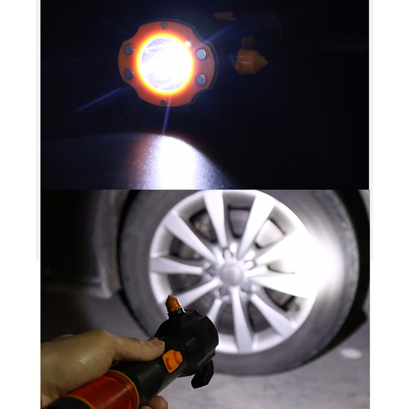 Hand Crank Flashlight Rechargeable LED Flashlights with SOS Alarm Emergency