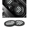 bylikeho 4PCS Cup Holder Coasters,Car Accessories American Flag Car Cup