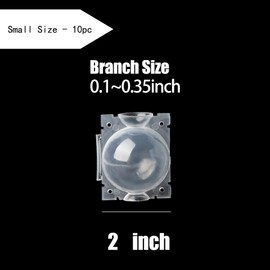 dancinggrass 10 PCS Tree Rooting Pot,Rooting Planter,Air Layering Fast Propagator,Reusable Transparent Grafting Ball,Air Layering Clear Pods,Plant Rooting Grafting Box,Branch Rooting Pots (Small)