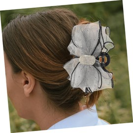 WOONEKY Butterfly Claw Clip with Rhinestone Bowknot Decorative Hair Clip for Thick Hair for Women and Versatile Design