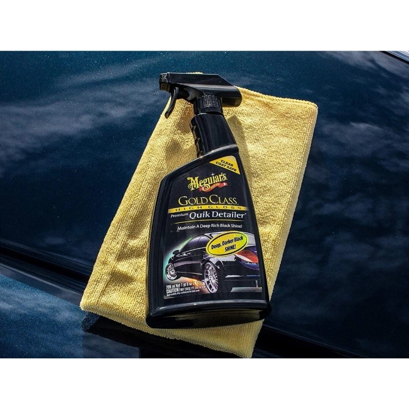 Meguiar's Gold Class Premium Quik Detailer, 24floz. Deep, Darker Black