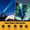 Lokilo Ultra-Bright LED Headlamp,High Lumen Rechargeable and Waterproof Headlight with