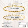 925 Sterling Silver Ankle Bracelets for Women Gold Silver Anklet